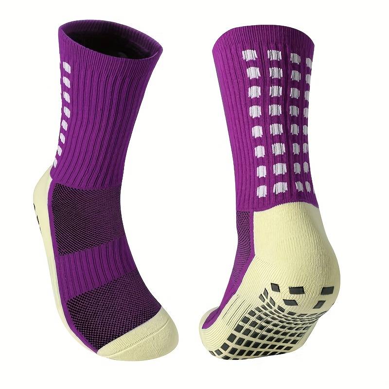 calcetines moradas crema