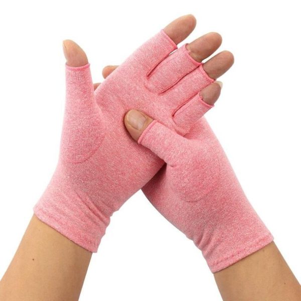 Guantes de compresión para artritis, guantes sin dedos para