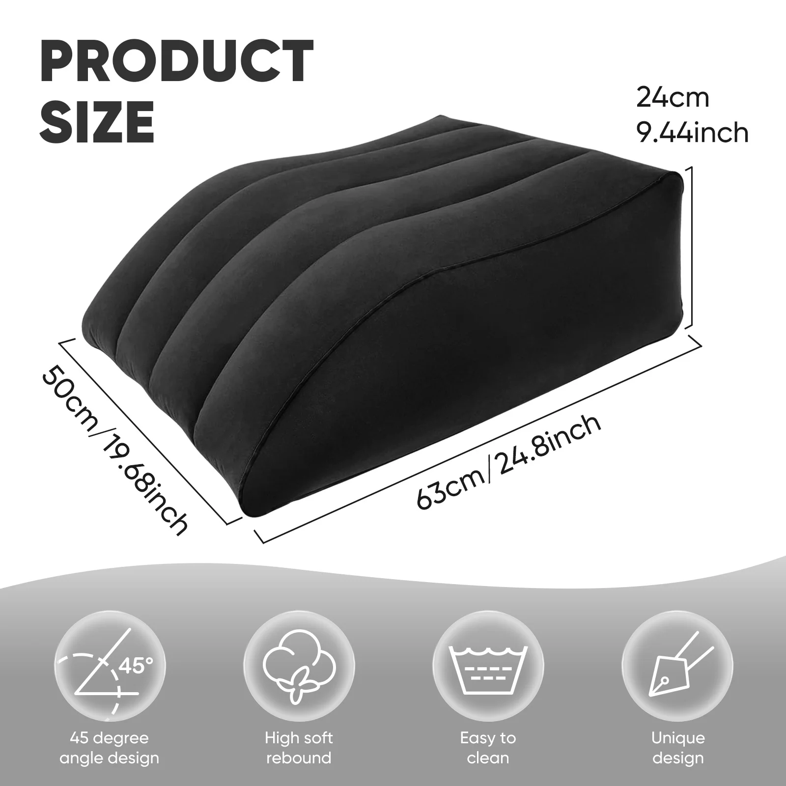 Almohada Para Elevar Piernas Hinchable - Imagen 3