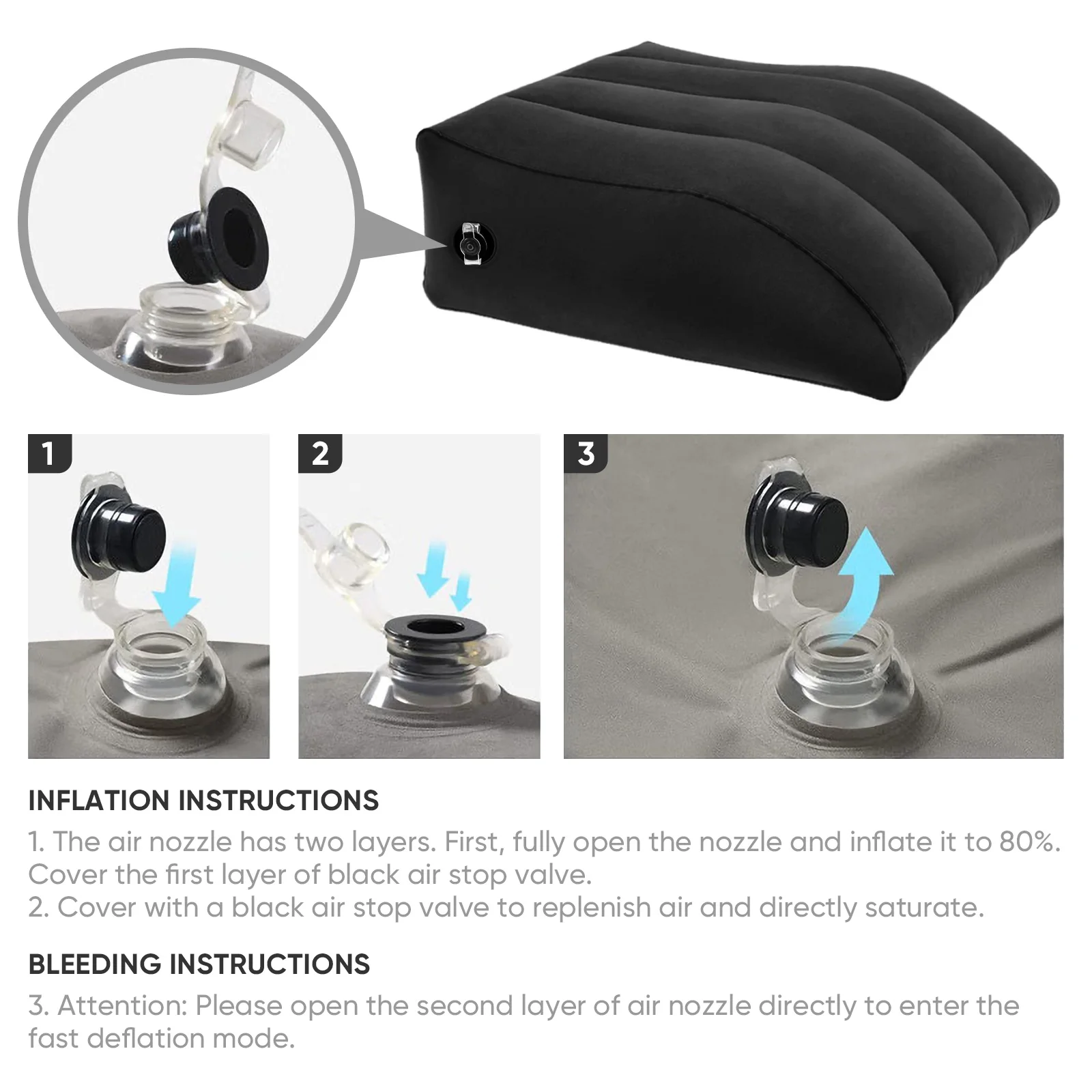 Almohada Para Elevar Piernas Hinchable - Imagen 4